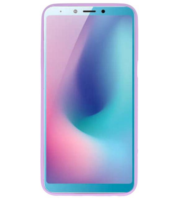 Funda TPU en color para Samsung Galaxy A6s púrpura