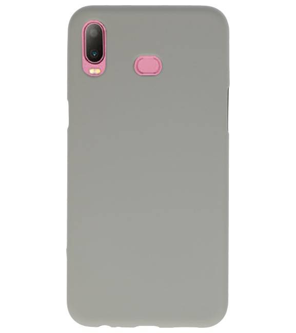 Color TPU Hoesje voor Samsung Galaxy A6s Grijs