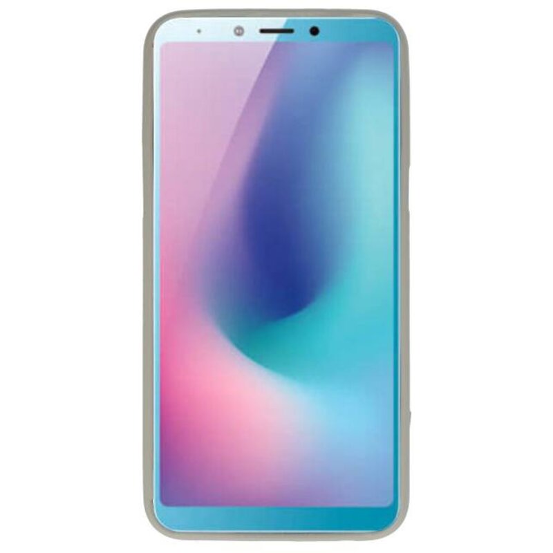 Farve TPU Taske til Samsung Galaxy A6s Grå