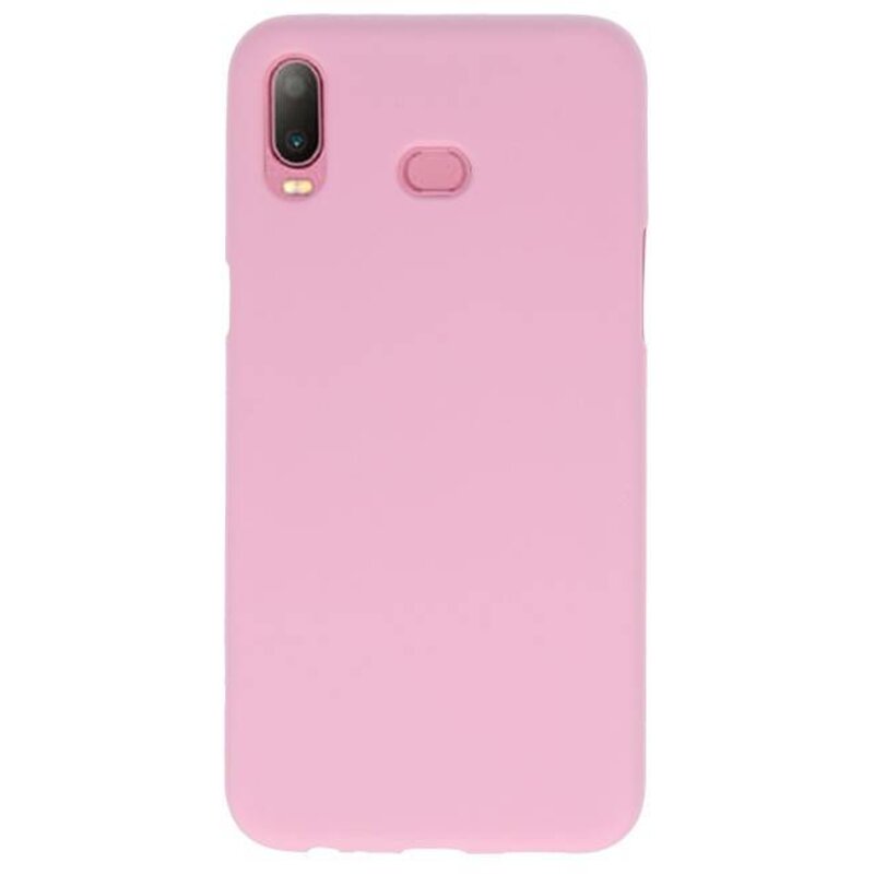 Farve TPU Taske til Samsung Galaxy A6s Pink