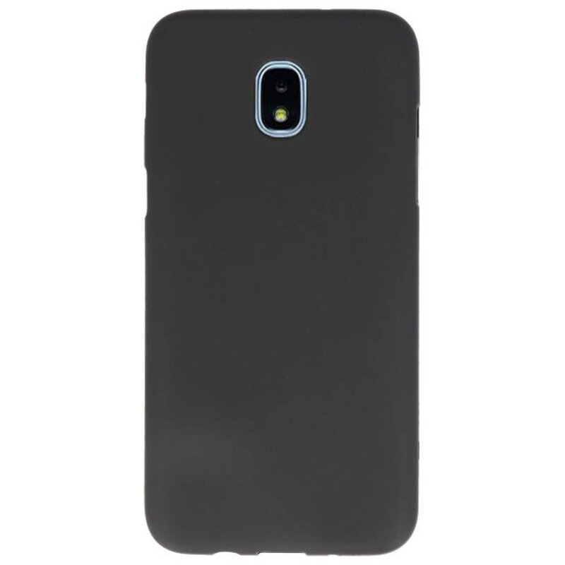 Coque TPU couleur pour Samsung Galaxy J3 2018 Noir
