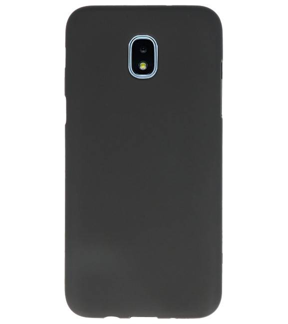 Coque TPU couleur pour Samsung Galaxy J3 2018 Noir