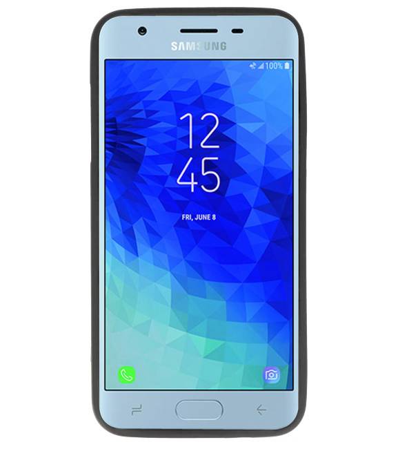 Custodia in TPU a colori per Samsung Galaxy J3 2018 Nero