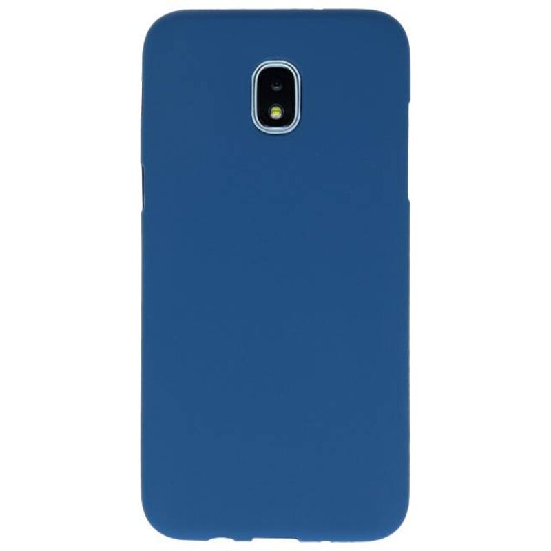 Farve TPU Taske til Samsung Galaxy J3 2018 Navy