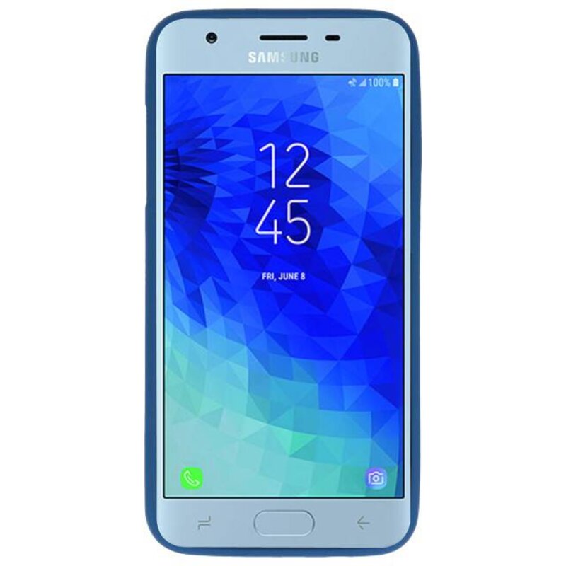 Coque TPU couleur pour Samsung Galaxy J3 2018 Marine