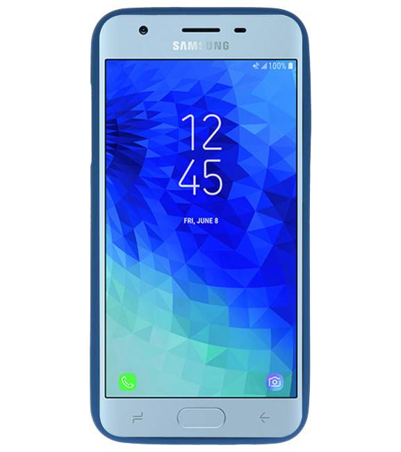 Farve TPU Taske til Samsung Galaxy J3 2018 Navy