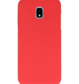 Coque TPU couleur pour Samsung Galaxy J3 2018 Rouge