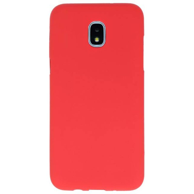 Farve TPU Taske til Samsung Galaxy J3 2018 Red