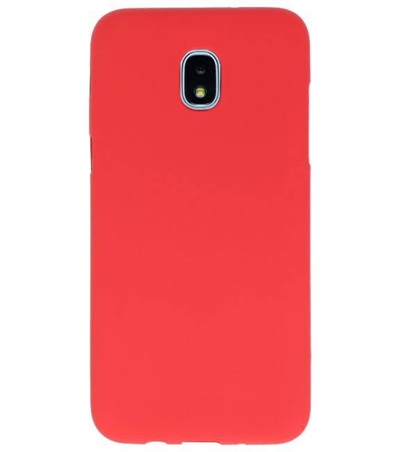 Color TPU Hoesje voor Samsung Galaxy J3 2018 Rood