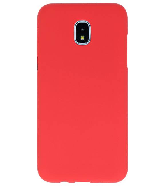 Funda TPU Color para Samsung Galaxy J3 2018 Rojo