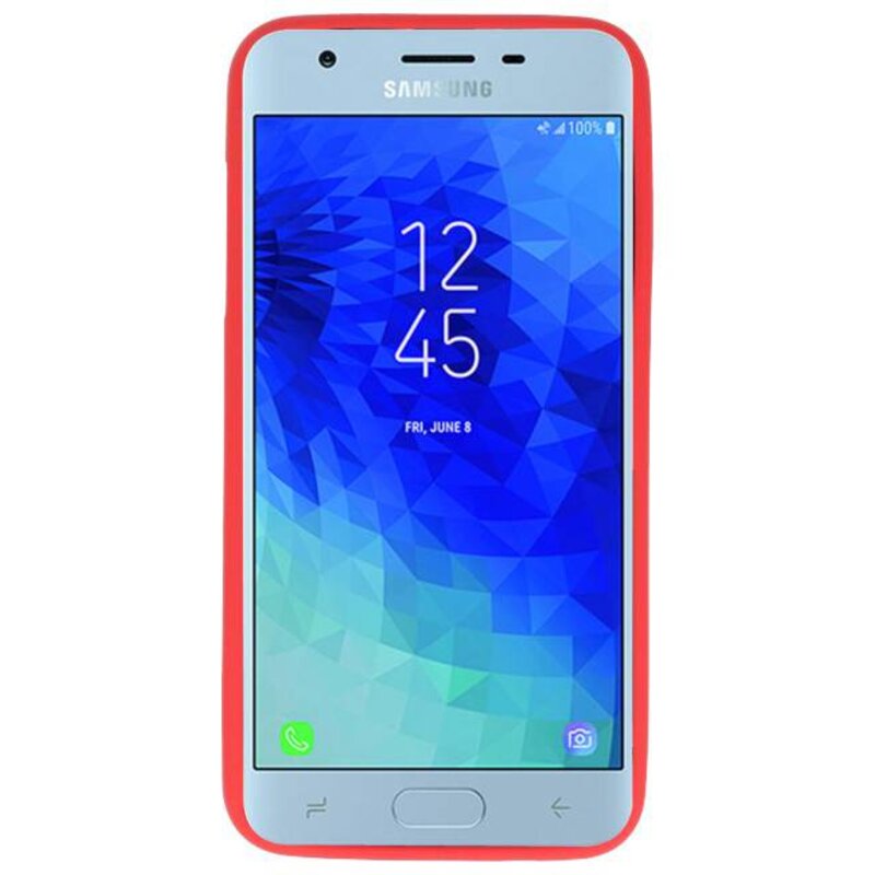 Funda TPU Color para Samsung Galaxy J3 2018 Rojo