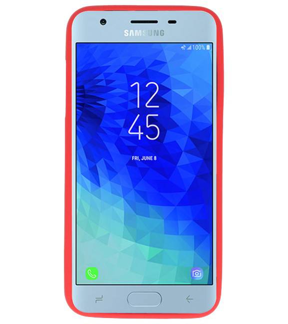Farve TPU Taske til Samsung Galaxy J3 2018 Red