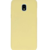 Coque TPU couleur pour Samsung Galaxy J3 2018 Jaune