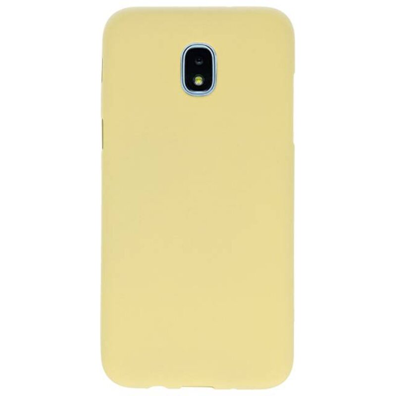 Funda TPU en color para Samsung Galaxy J3 2018 Amarillo