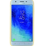 Farve TPU Taske til Samsung Galaxy J3 2018 Gul