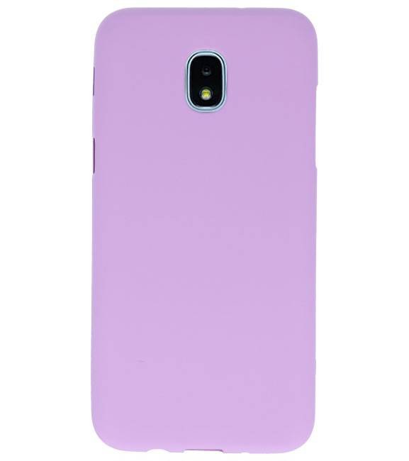 Coque TPU Couleur pour Samsung Galaxy J3 2018 Violet