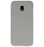 Coque TPU couleur pour Samsung Galaxy J3 2018 Gris
