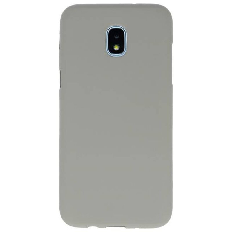 Coque TPU couleur pour Samsung Galaxy J3 2018 Gris