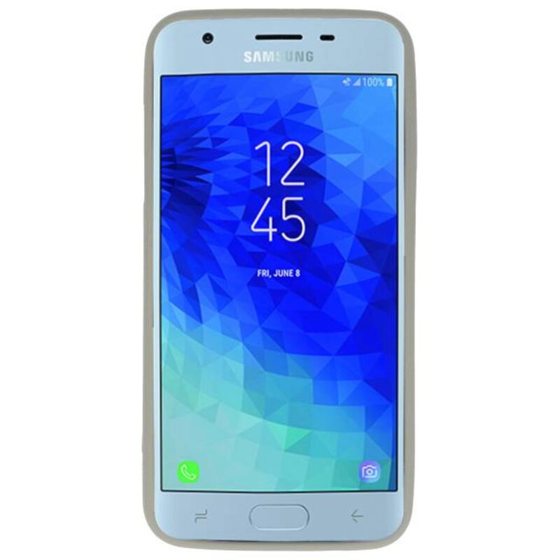 Coque TPU couleur pour Samsung Galaxy J3 2018 Gris