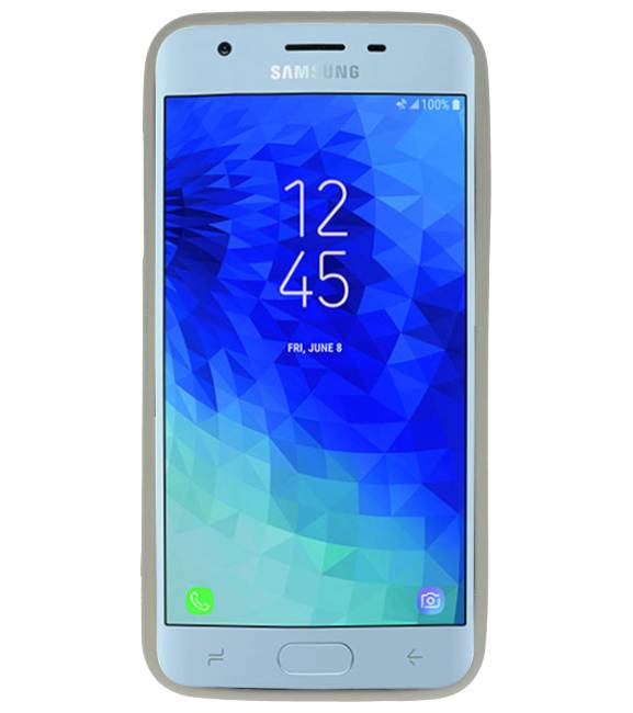 Coque TPU couleur pour Samsung Galaxy J3 2018 Gris