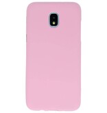 Coque TPU couleur pour Samsung Galaxy J3 2018 Rose