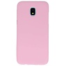 Coque TPU couleur pour Samsung Galaxy J3 2018 Rose