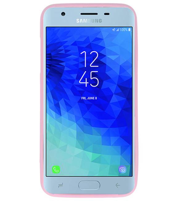 Farb-TPU-Hülle für Samsung Galaxy J3 2018 Pink