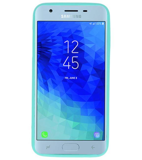 Farb-TPU-Hülle für Samsung Galaxy J3 2018 Turquoise