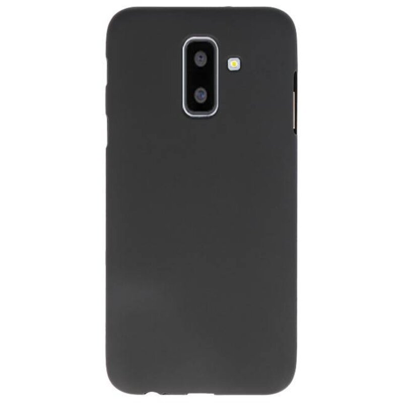 Coque TPU Couleur pour Samsung Galaxy A6 Plus Noir