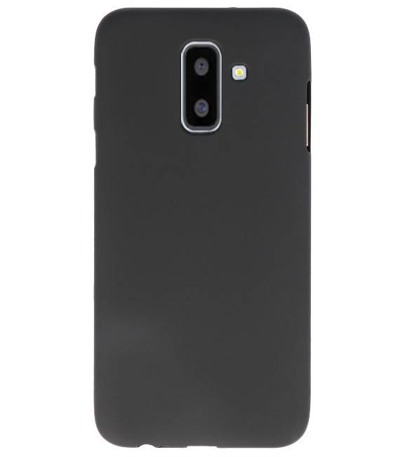 Color TPU Hoesje voor Samsung Galaxy A6 Plus Zwart