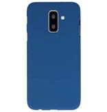 Coque TPU Couleur pour Samsung Galaxy A6 Plus Marine