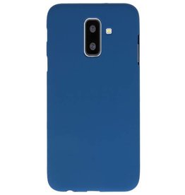 Coque TPU Couleur pour Samsung Galaxy A6 Plus Marine