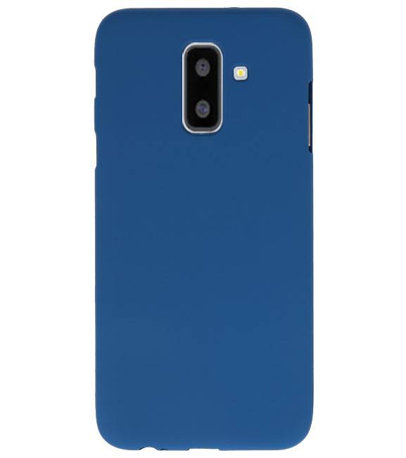 Color TPU Hoesje voor Samsung Galaxy A6 Plus Navy