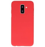 Coque TPU Couleur pour Samsung Galaxy A6 Plus Rouge