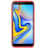 Coque TPU Couleur pour Samsung Galaxy A6 Plus Rouge
