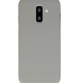 Color TPU Hoesje voor Samsung Galaxy A6 Plus Grijs