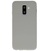 Coque TPU Couleur pour Samsung Galaxy A6 Plus Gris