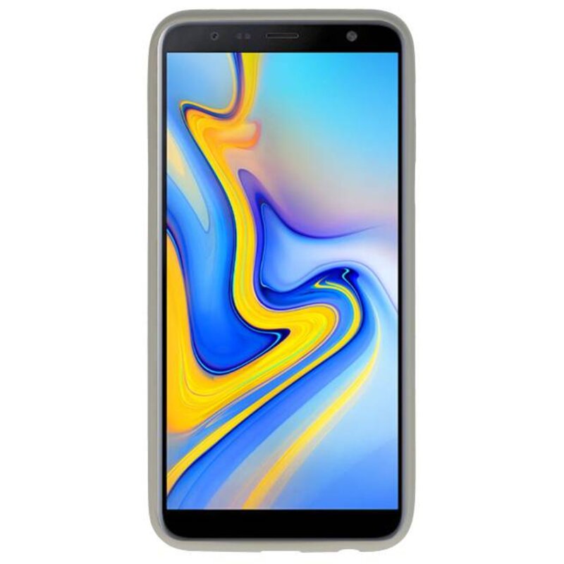 Funda TPU en color para Samsung Galaxy A6 Plus gris