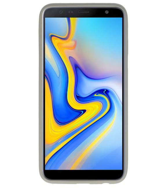 Farve TPU Taske til Samsung Galaxy A6 Plus Grå