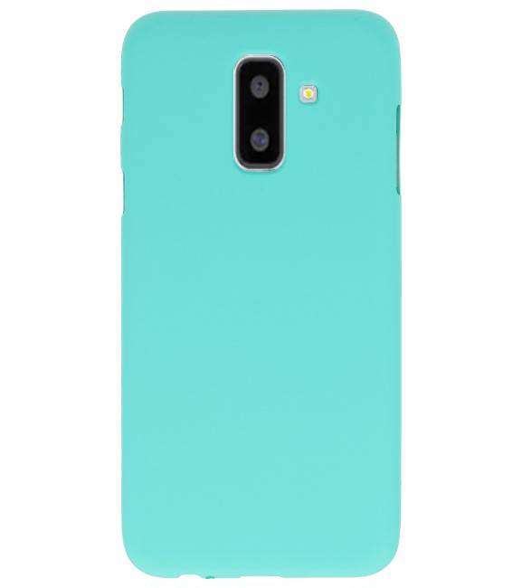 Color TPU Hoesje voor Samsung Galaxy A6 Plus Turquoise