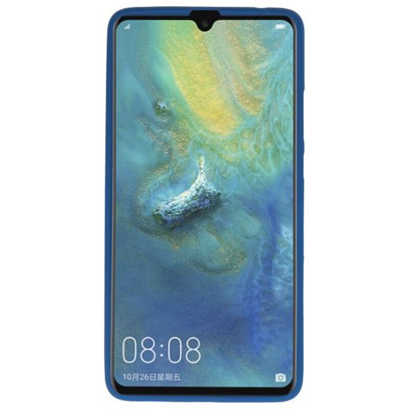 Funda TPU en color para Huawei Mate 20 X azul marino