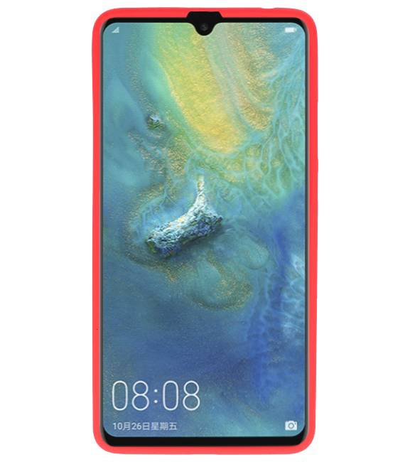 Color TPU Hoesje voor Huawei Mate 20 X Rood