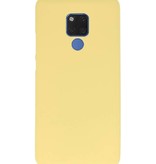 Color TPU Hoesje voor Huawei Mate 20 X Geel