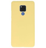 Coque TPU Couleur pour Huawei Mate 20 X Jaune