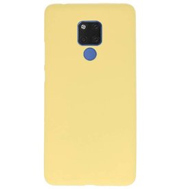 Coque TPU Couleur pour Huawei Mate 20 X Jaune