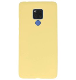 Farve TPU Taske til Huawei Mate 20 X Yellow