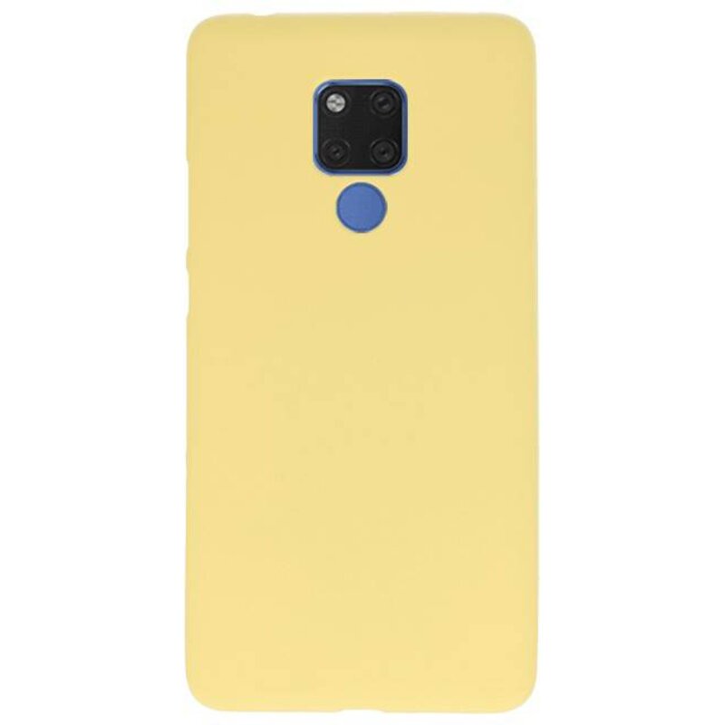 Coque TPU Couleur pour Huawei Mate 20 X Jaune
