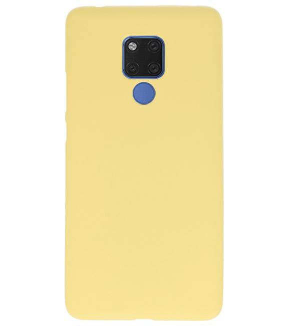 Color TPU Hoesje voor Huawei Mate 20 X Geel