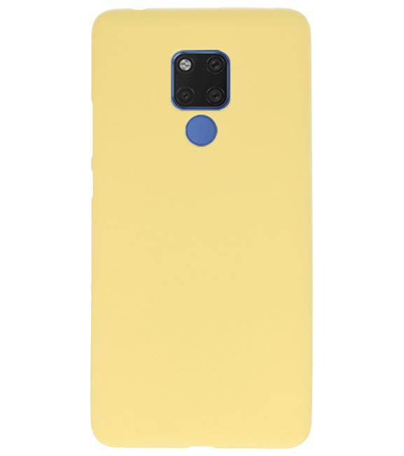 Funda TPU de color para Huawei Mate 20 X Amarillo