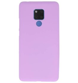 Color TPU Hoesje voor Huawei Mate 20 X Paars